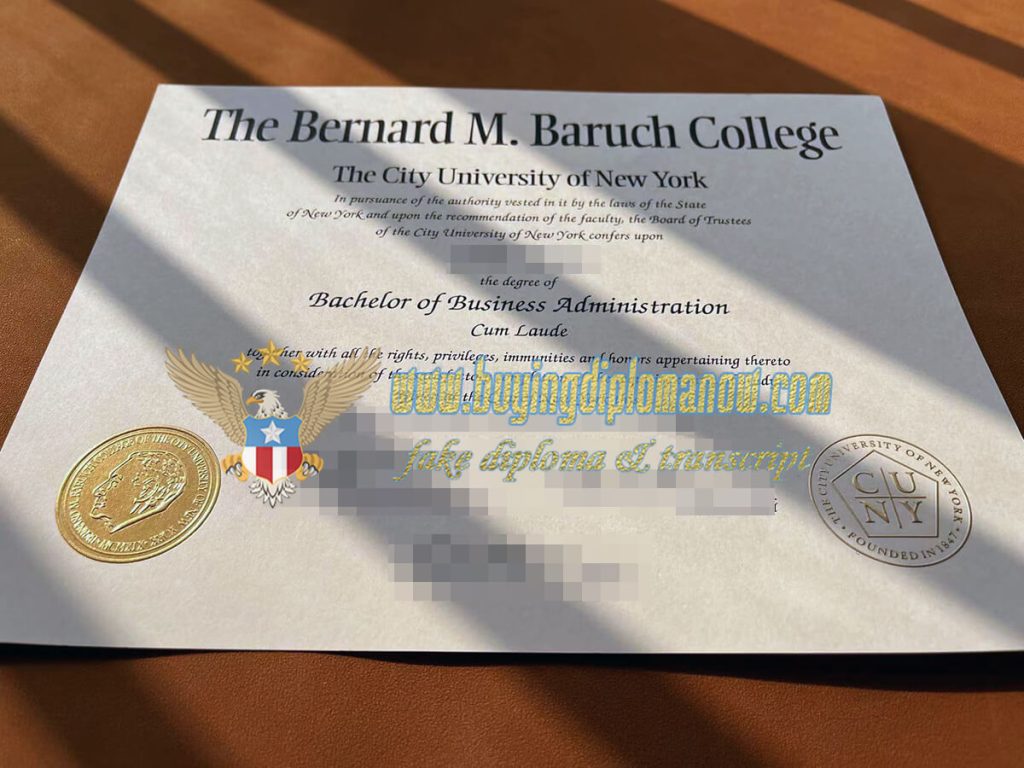 How to Buy Bernard M.Baruch College fake diploma