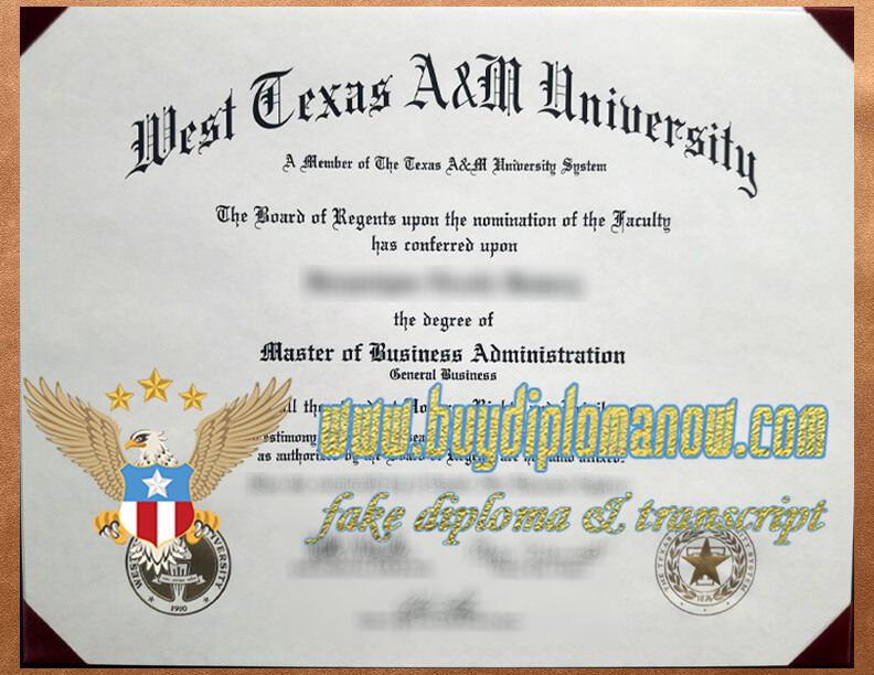 Buy West Texas A&M University Fake Diploma The Right Way 