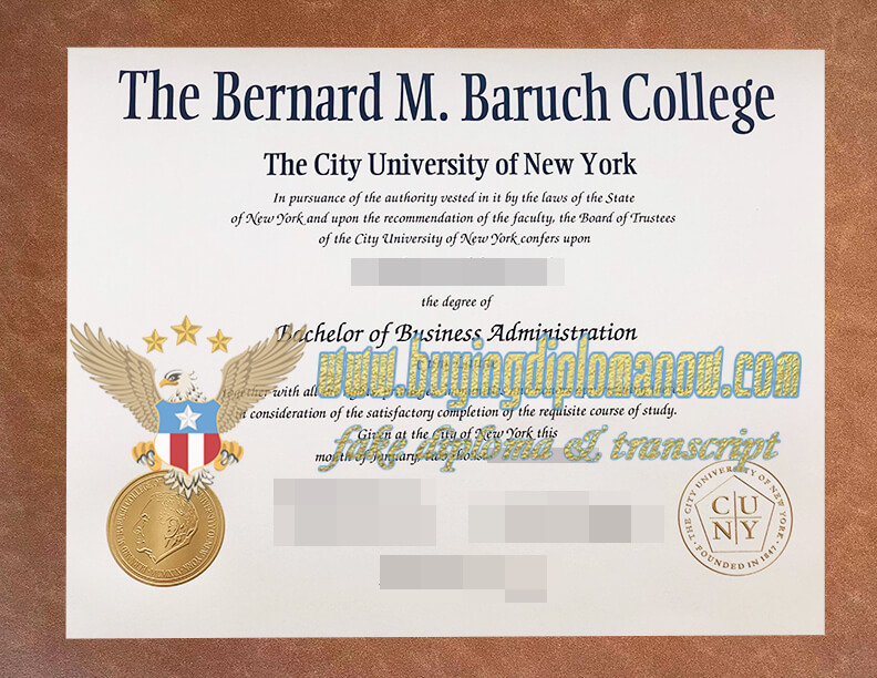 Baruch College fake diploma