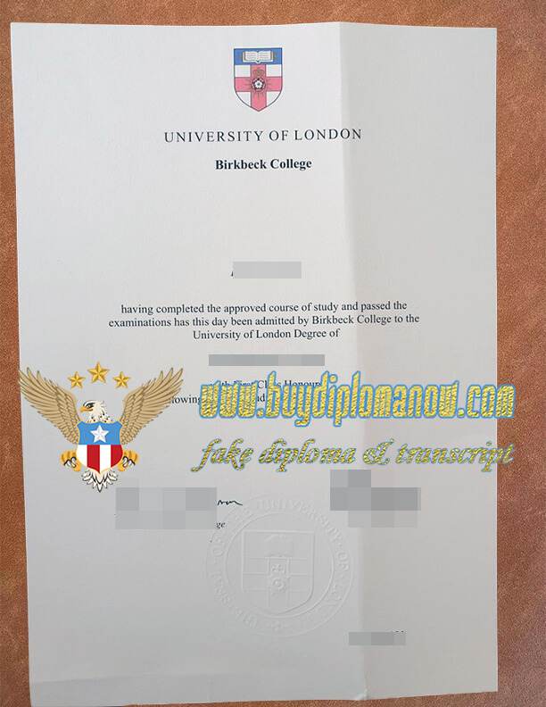 Buy a Birkbeck, University of London fake Certificate