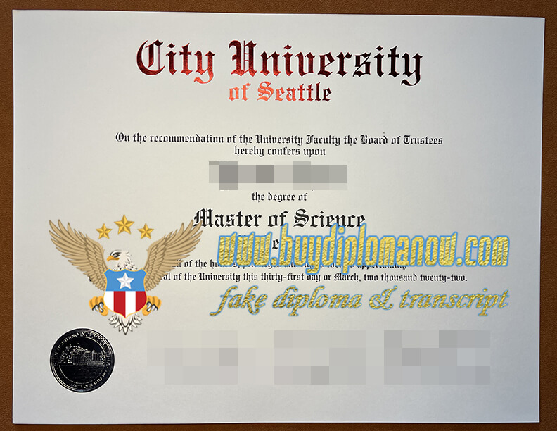 How to Buy City University of Seattle (CityU) fake diploma