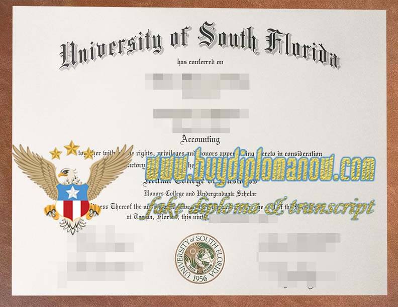 Order a University of South Florida fake diploma