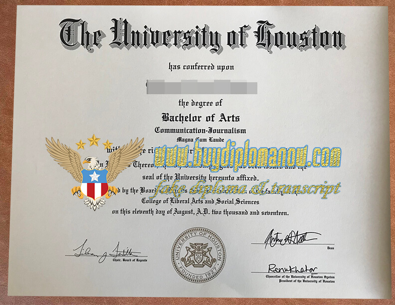How much does a University of Houston fake degree cost?