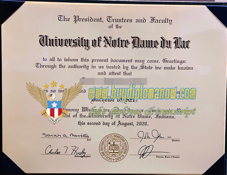 University of Notre Dame fake diplomas you can buy