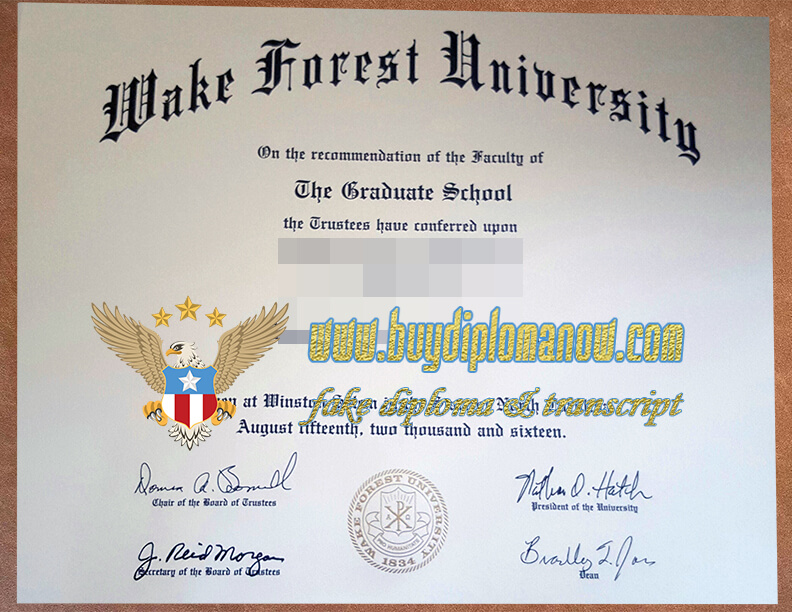 How to Buy Wake Forest University fake degree